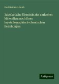 Tabellarische Übersicht der einfachen Mineralien: nach ihren krystallographisch-chemischen Beziehungen