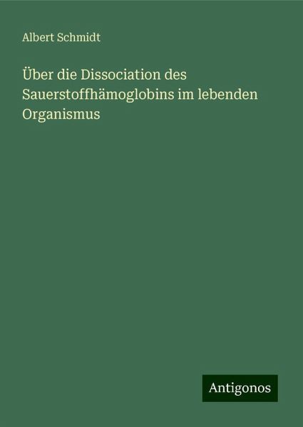 Über die Dissociation des Sauerstoffhämoglobins im lebenden Organismus