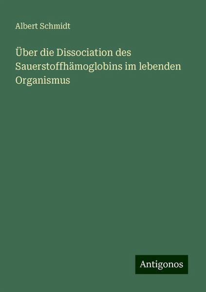 Über die Dissociation des Sauerstoffhämoglobins im lebenden Organismus