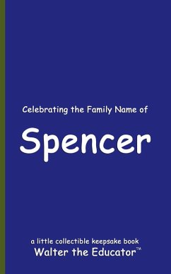 Cover Celebrating the Family Name of Spencer