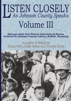 Cover Listen Closely as Johnson County Speaks - Vol. 3