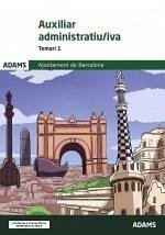 Cover Temari 1 Auxiliar administratiu-iva Ajuntament de Barcelona
