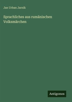 Cover Sprachliches aus rumänischen Volksmärchen