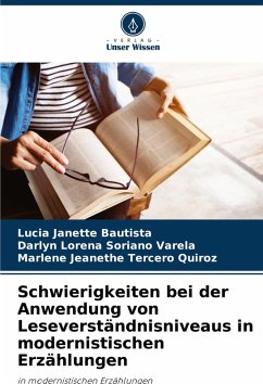 Cover Schwierigkeiten bei der Anwendung von Leseverständnisniveaus in modernistischen Erzählungen