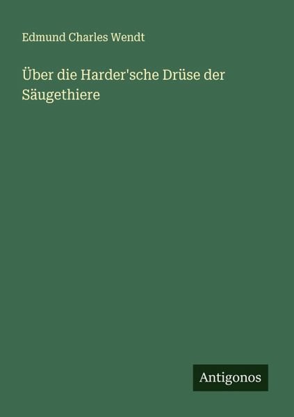 Über die Harder'sche Drüse der Säugethiere