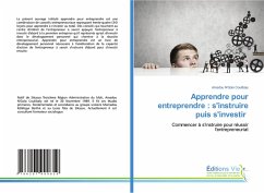 Cover Apprendre pour entreprendre : s'instruire puis s'investir