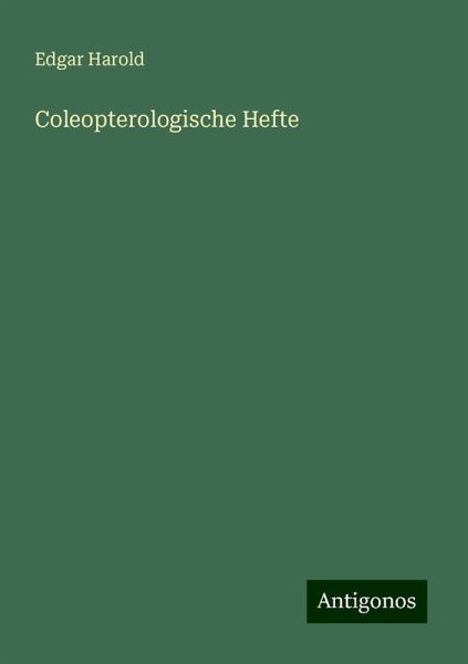 Coleopterologische Hefte Coleopterologische Hefte