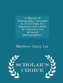A Manual of Photography A Manual of Photography
