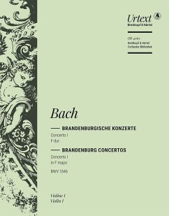 Cover BRANDENBURGISCHES KONZERT NR. 1 F-DUR, BWV 1046 VIOLINE 1