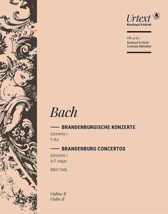 Cover BRANDENBURGISCHES KONZERT NR. 1 F-DUR, BWV 1046 VIOLINE 2