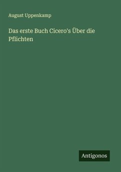 Cover Das erste Buch Cicero's Über die Pflichten