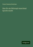 Was für ein Philosoph manchmal Epoche macht