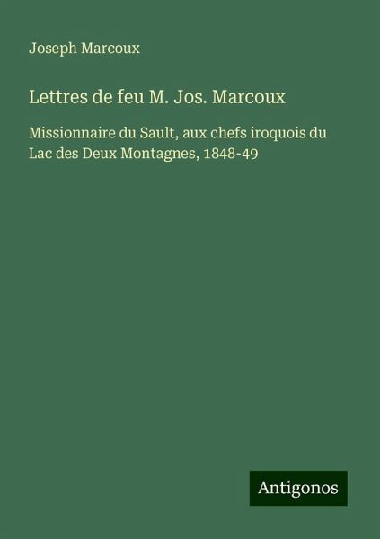 Lettres de feu M. Jos. Marcoux Lettres de feu M. Jos. Marcoux