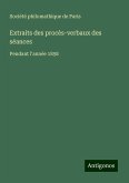 Extraits des procès-verbaux des séances Extraits des procès-verbaux des séances