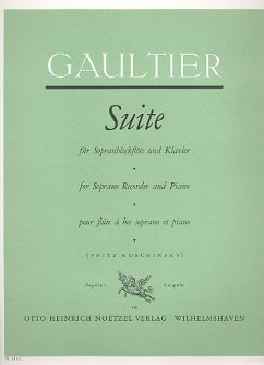 Cover Suite für Sopranblockflöte und Klavier