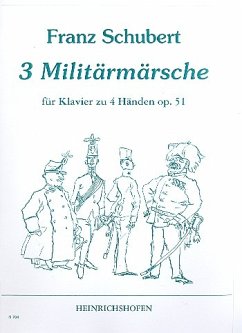 Cover 3 Militärmärsche op.51 für Klavier zu 4 Händen