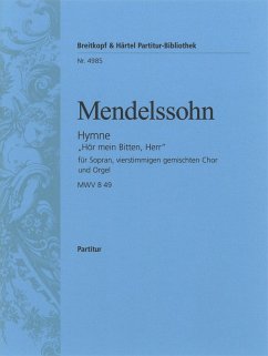 Cover Hör mein Bitten Herr Hymne für Soli (SATB), gem Chor und Orgel, Partitur (dt)