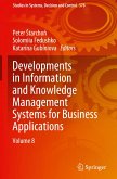 Developments in Information and Knowledge Management Systems for Business Applications