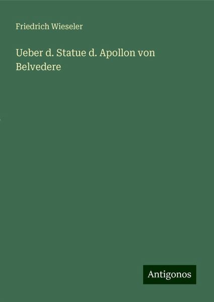 Ueber d. Statue d. Apollon von Belvedere