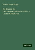 Der Eingang des Johannesevangeliums (Kapitel 1, V. 1-18) in Meditationen