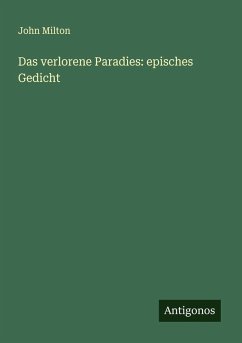 Cover Das verlorene Paradies: episches Gedicht