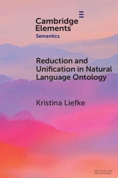 Reduction and Unification in Natural Language Ontology - Liefke, Kristina