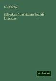 Selections from Modern English Literature