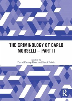 Cover The Criminology of Carlo Morselli - Part II