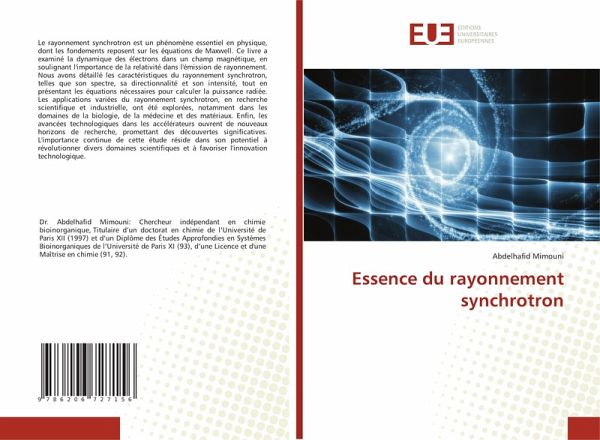Essence du rayonnement synchrotron