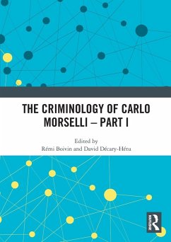 Cover The Criminology of Carlo Morselli - Part I