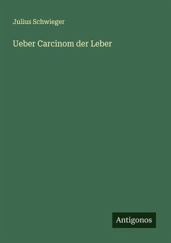 Cover Ueber Carcinom der Leber