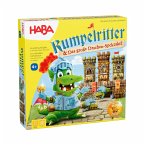 HABA 2011721001 - Rumpelritter & Das große Drachen-Spektakel, 1 Box=2 Spiele, Ritterspiele, Gesellschaftsspiel für Kinder ab 4 bzw. 5 Jahren