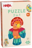 HABA 2011453001 - Papagei, Puzzle 2in1, 21 Teile HABA 2011453001 - Papagei, Puzzle 2in1, 21 Teile