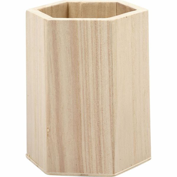 Creativ Company Stifthalter aus Holz 10,5 x 8 cm Creativ Company Stifthalter aus Holz 10,5 x 8 cm