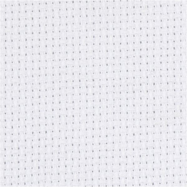 Creativ Company Aida-Stoff, Größe 50x50 cm, 70 Kästchen pro 10 cm, Weiß, 1 Stk