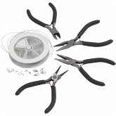 Creativ Company Schmuck-Bastelset mit Werkzeug, versilbert, 1 Set