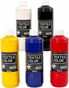 Cover Creativ Company Textilfarbe, Primärfarben, 5x500 ml