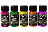 Creativ Company Textilfarbe, Sortierte Farben, 5x50 ml Creativ Company Textilfarbe, Sortierte Farben, 5x50 ml