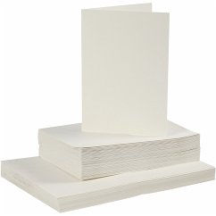Creativ Company Karten & Kuverts, Kartengröße 10,5x15 cm, Umschlaggröße 11,5x16,5 cm, 110+220 g, Naturweiß, 50 Set Cover Creativ Company Karten & Kuverts, Kartengröße 10,5x15 cm, Umschlaggröße 11,5x16,5 cm, 110+220 g, Naturweiß, 50 Set
