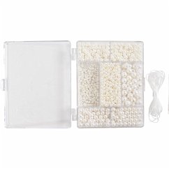 Cover Creativ Company Kreativ Mix Schmuck, Halskette und Armband, Perlmuttweiß