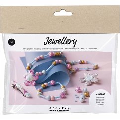 Creativ Company Mini Kreativ Set Schmuck, Halskette, Armband, Clips, Brosche, Blau, Hellblau, Pastellpink Cover Creativ Company Mini Kreativ Set Schmuck, Halskette, Armband, Clips, Brosche, Blau, Hellblau, Pastellpink