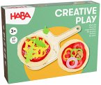 HABA 2012081001 - Creative Play Pizza-Set mit Brettchen, 27-teilig