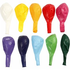 Cover Creativ Company Ballons, rund, D 23 cm, Sortierte Farben, 10 Stk