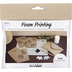 Cover Creativ Company Mini Kreativ Set Stempeldruck, Karte mit Tauben, Beige