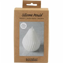 Cover Creativ Company Silikonform, Gerippte Tropfenform, H 8 cm, D 7 cm, 140 g, 1 Stk