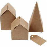 Creativ Company Gestanzte Häuser und Bäume aus Karton, H 5,7-10 cm cm, 1 Set