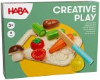 HABA 2012076001 - Creative Play Gemüse-Set mit Brettchen, 8-teilig