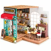 Creativ Company DIY-Miniatur-Zimmer, Kaffeestube, H 19 cm, L 22,6 cm, B 19,4 cm, 1 Stk