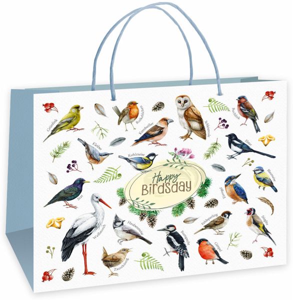 Trötsch Geschenktasche Unsere Vogelwelt Happy Birdsday