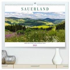 Sauerland - hier muss man mal gewesen sein (hochwertiger Premium Wandkalender 2025 DIN A2 quer), Kunstdruck in Hochglanz